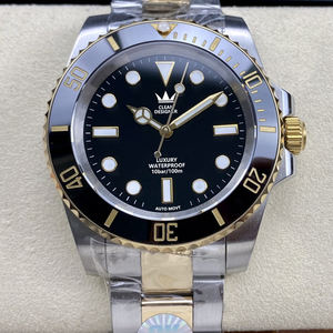 Montre-bracelet de luxe classique pour hommes 30bar étanche lunette en céramique noire cristal de saphir 3135 3235 mouvement réserve de marche - Product Image 4