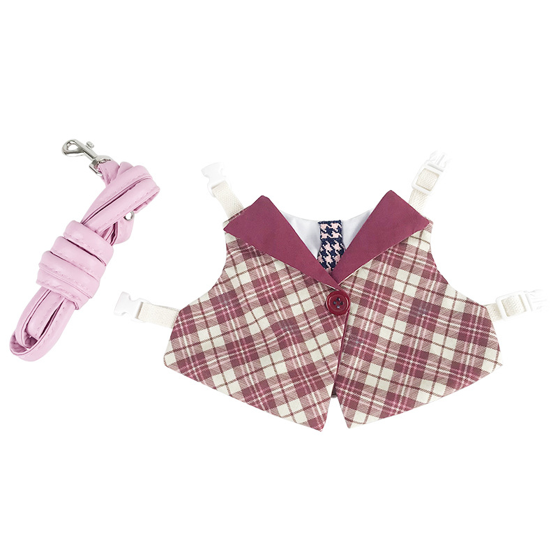Vestiti da coniglio stile cravatta rosa corallo