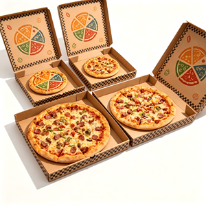 Eco Friendly Custom Wholesale Pizza <b>Boxes</b> High Quality Printed Bulk Pizza Packaging - Product Image 3