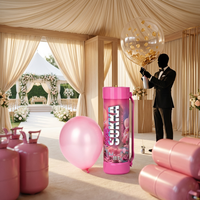 Nouveau produit Sokka : Ballons à hélium portables de 3,3 L, remplissage durable en acier haute pression, légers (2 kg)