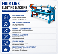 Machine à rainurer semi-automatique à quatre liaisons pour la production de boîtes en carton ondulé - Points forts de la vente
