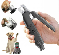 Plateforme mondiale de fourniture de coupe-ongles et de meuleuse pour animaux de compagnie 2 en 1 avec lumière LED, fonctionnement silencieux, visibilité claire des vaisseaux sanguins pour chiens et chats