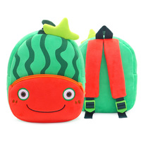 Sac à dos en peluche personnalisé en gros, motifs fruits mignons (ananas, avocat), plusieurs options, sac en peluche doux, cadeau pour enfants, unisexe, fête