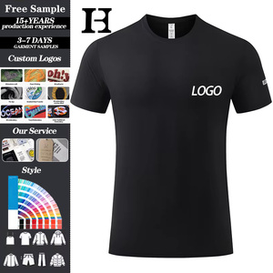 T-shirt da <span class=keywords><strong>uomo</strong></span> personalizzabile con LOGO, tinta unita, lavata, resistente, per <span class=keywords><strong>palestra</strong></span> e tempo libero, consegna rapida - Product Image 1