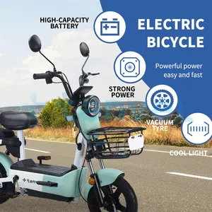 Factory Direct Sales Adult E Bike China High Speed Motor Battery Electric Cruiser Bicycle Cycle Adult Electric Scooter City Bike