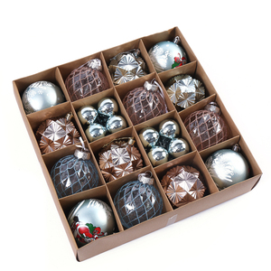 2026 Factory New Design Colorful 8cm+4cm Ornament Ball Set PS+PET 9 Piece in a <b>Box</b> <b>Christmas</b> Decoration Ball Set - Product Image 4