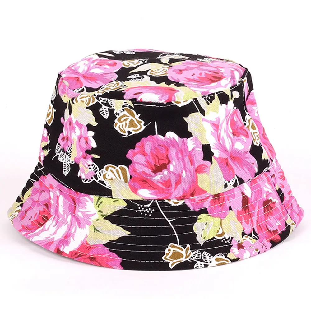 कैनवास आउटडोर महिलाओं Boonie टोपी सांस Packable गर्मियों यात्रा समुद्र तट सूरज बाल्टी टोपी