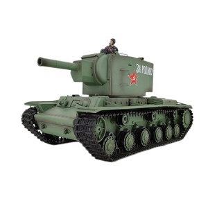 Henglong 3949-1 PRO 1/16 Char de combat militaire soviétique <span class=keywords><strong>KV</strong></span>-2 RC 2.4Ghz avec tir de billes, fumée et radiocommande, modèle MT - Product Image 1