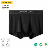 Vente directe usine – Faible MOQ – Caleçons boxers respirants en maille douce pour hommes – Tendance estivale – Confortables – Antibactériens – Sous-vêtements sans coutures