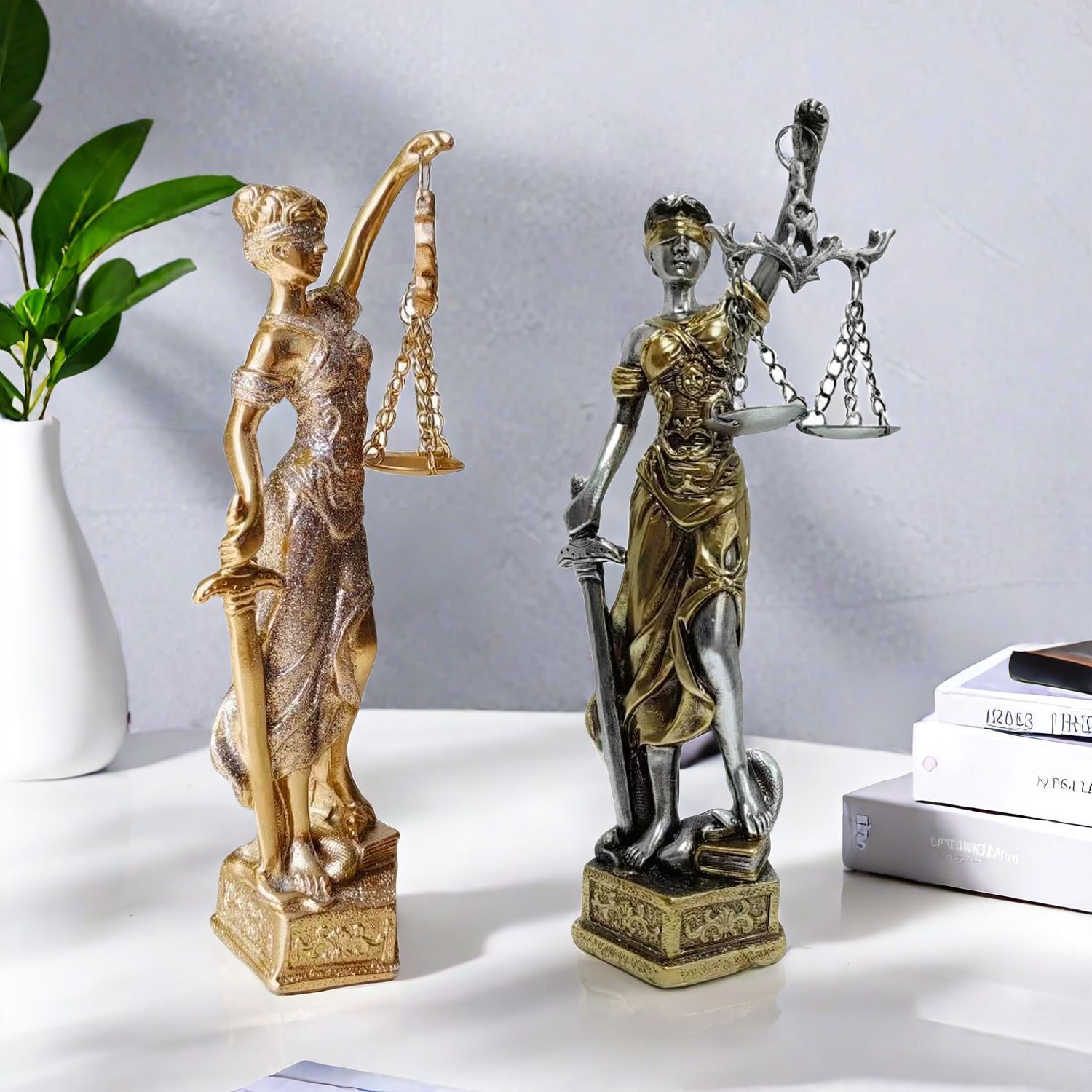Retro Goddess Justice Greek Justice Resin Statue Art Deco Design Portable Eco-Friendly Home Decoration Desk Large Living Room · image 1