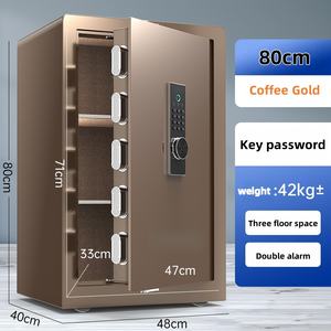 छोटे सभी स्टील की दीवार वार्डरोब फायरप्रूफ वाटरप्रूफ सुरक्षित जमा बॉक्स होम का उपयोग सुविधाजनक सुरक्षित कुंजी रिमोट एंटी-चोरी सुरक्षित - Product Image 5