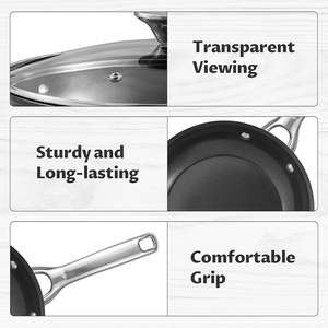 Juego de Utensilios de Cocina Moderno de 15 Piezas de Aleación de Aluminio, Antiadherente de Cerámica, con Asas de Acero Inoxidable, Apto para Inducción, Horno y Lavavajillas - Product Image 3