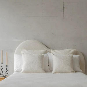 Cabecera de <span class=keywords><strong>Cama</strong></span> Moderna Minimalista con Tapicería Acolchada de Tela Cloud Boucle, Tamaño Queen y King, Muebles de Dormitorio Personalizados, Estructura de <span class=keywords><strong>Cama</strong></span> - Product Image 5