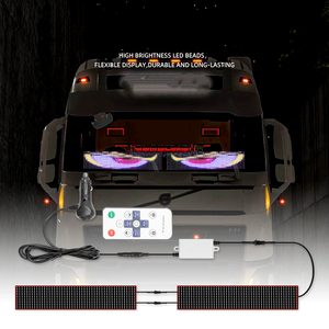 Hot bán Devil của mắt ứng dụng điều khiển từ xa LED hiển thị kính chắn gió mềm Màn hình LED 1.2m 1.5m 2m chỉ số ánh sáng cho xe tải thanh - Product Image 1