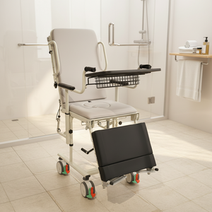Chaise de transfert et de levage avec toilettes intégrées, idéale pour les cliniques familiales, les hôpitaux et <span class=keywords><strong>la</strong></span> réadaptation des personnes handicapées – Vente chaude directe usine - Product Image 2