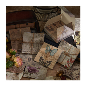 Hojas de papel Retro Para álbum de recortes, papel decorativo clásico para álbum de recortes, Kit estético, 100 hojas - Product Image 1