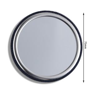 Miroir de poche en tissu brodé avec motifs multiples, petits caractères ronds et fleurs, pour maquillage, vente en gros - Product Image 6