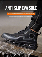 Chaussures de sécurité pour hommes de haute qualité, résistantes aux chocs et aux perforations, avec embout en plastique, pour toutes les saisons, semelle intermédiaire en EVA
