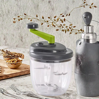 ABK IMPEX - Rebanador/Rallador Manual Multifunción de Acero Inoxidable Sostenible, Utensilio de Cocina de Plástico PP para Frutas y Verduras, 1 Pieza