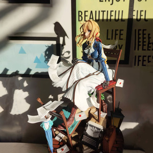 Statuetta di Violetta, <span class=keywords><strong>Violet</strong></span> <span class=keywords><strong>Evergarden</strong></span> GK, Modello <span class=keywords><strong>Anime</strong></span> Ragazza Bellissima, Statua in PVC 2D, Regalo Decorativo - Product Image 1