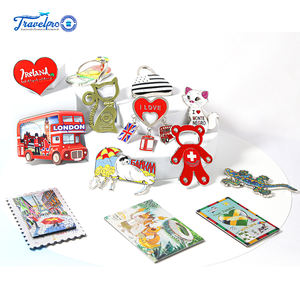 Souvenirs touristiques en métal fin Travelpro, aimants de réfrigérateur en alliage de zinc de haute qualité, cadeau de <span class=keywords><strong>vacances</strong></span>, nickelé brillant, imprimé UV - Product Image 4