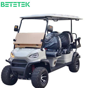 Voiturette de Golf Électrique 48v en Gros, Modèle de Chasse Tout-Terrain Homologué pour la Route, Marque de Voiture 4+2 Sièges, Mini Tramcar de Parc, Véhicule Électrique - Product Image 2