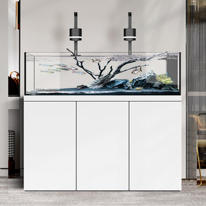 Aquarium avec pompes <span class=keywords><strong>à</strong></span> eau, 100 gallons, luxe, salon, vitrine en verre ultra-clair, <span class=keywords><strong>filtre</strong></span> LED au fond - Product Image 4