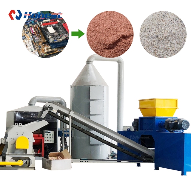 Scrap PCB Mother Board and Electronic Components Recycling Machine for Copper and Gold Recovery
