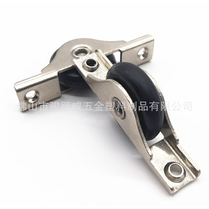 Roulette de porte coulissante avec roulement, longueur 65 mm, largeur 29 mm, pour rail de porte coulissante de meuble - Product Image 3