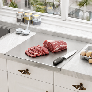 เขียงสแตนเลสสตีล19นิ้วเขียงหั่นผัก304ครัวเขียงหั่นผัก - Product Image 3
