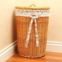 Panier en osier très vendu, panier de rangement, panier tressé en herbe, panier naturel brésilien, boîte de rangement pour le linge