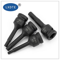 Douilles à chocs LXDTE à couple élevé 1/2'' en Cr-Mo, hexagonales, Torx, cannelées pour machines industrielles