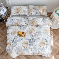 Housse de couette imprimée personnalisée drap de lit tissu microfibre drap de lit ensemble de literie