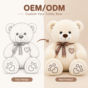 <span class=keywords><strong>Orsacchiotto</strong></span> di Peluche Personalizzato, Animali di Peluche Assortiti con Nastro, Morbidi al Tatto, per Regali di San Valentino e Matrimonio - Product Image 2