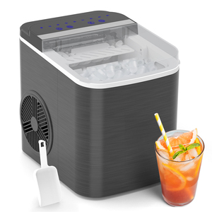 12Kg/24H Portable <b>Ice</b> Maker Self-Cleaning Countertop <b>Ice</b> <b>Machine</b> 2 Sizes <b>Ice</b> Cubes for Home Kitchen Office Bar Party In - Product Image 5