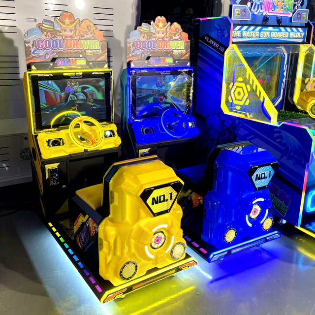 Maker Wholesale Amusement Coin Operated Driving Games Cool Driver Video Kids Racing Car Arcade Game Machines