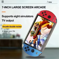 Console de jeu portable X12 Plus, rétro, grand écran de 7 pouces, double joystick, émulateur d'arcade, lecteur de jeux portable, vente en gros OEM