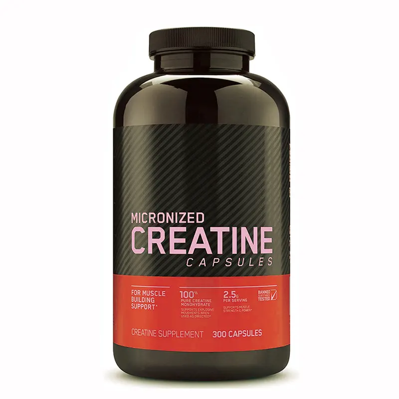 Creatina monoidrato creatina HCL capsule Muscle Builder Pre Workout Boost Energy riduce l'affaticamento dei capelli creatina