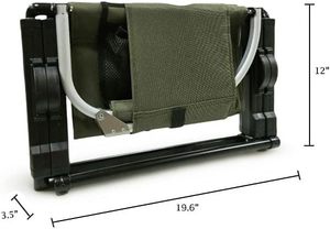 Sac de transport portable en aluminium pour camping, chaise pliante compacte et légère pour sports de plein air, fêtes de plein air, plage et pêche - Product Image 3