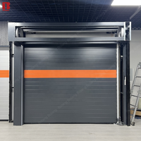 Porte de garage à enroulement rapide Bolang, moderne, en aluminium, isolée, de luxe, résistante aux chocs, à grande vitesse