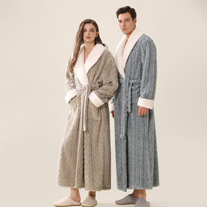 Shanhao <span class=keywords><strong>donna</strong></span> inverno accappatoio lungo caldo loungwear in velluto corallo pigiama spugna accappatoio <span class=keywords><strong>camicia</strong></span> <span class=keywords><strong>da</strong></span> <span class=keywords><strong>notte</strong></span> - Product Image 4