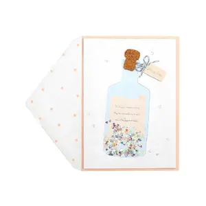 ベストセラーおかしいホイルの誕生日カード、封筒付きのカスタム印刷手作りグリーティングカード