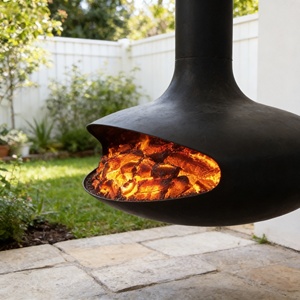 <span class=keywords><strong>Cheminée</strong></span> décorative en acier inoxydable au design artistique de luxe, chauffage au bois <span class=keywords><strong>pour</strong></span> salon de villa - Product Image 2