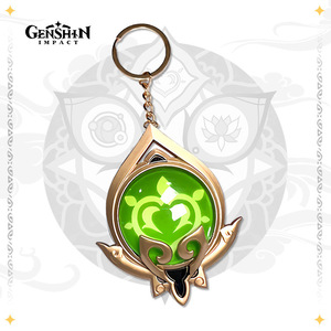 41 Design Genshin Impact Anime Porte-clés Jeu vidéo Œil de Dieu Porte-clés en métal lumineux Pendentif pour sac Porte-clés - Product Image 6