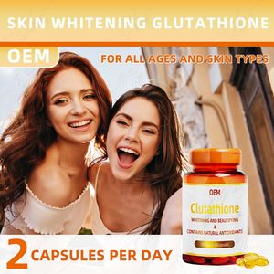 Píldoras Blanqueadoras de Piel con Glutatión en Existencia, Cápsulas de Gel Suave Blanqueadoras con L-Glutatión, Cuidado con Colágeno - Product Image 1