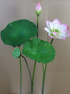 Xinrunjin Artificial Lotus Flowers and Leaves Supplier, Realistic High-End Decoration for Buddha Hall, Hotel & Event Projects - Product Image 6
