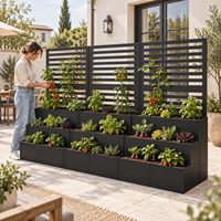 Bacs de Jardin Surélevés en Gros pour Extérieur, en Acier Galvanisé Robuste, Jardinière Surélevée Haute pour Légumes, Herbes et Fleurs