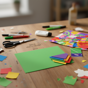 Feuille de feutre Ilan 40x60 cm vert feuille, fournitures artisanales - Product Image 3