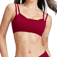 G TOP Débardeur de yoga respirant à double bretelle avec soutien-gorge intégré pour le sport et les vêtements de fitness