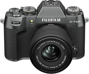 Appareil photo hybride Fujifilm X-T50 avec objectif XC 15-45 mm F3.5-5.6 (Argent anthracite) - Product Image 1